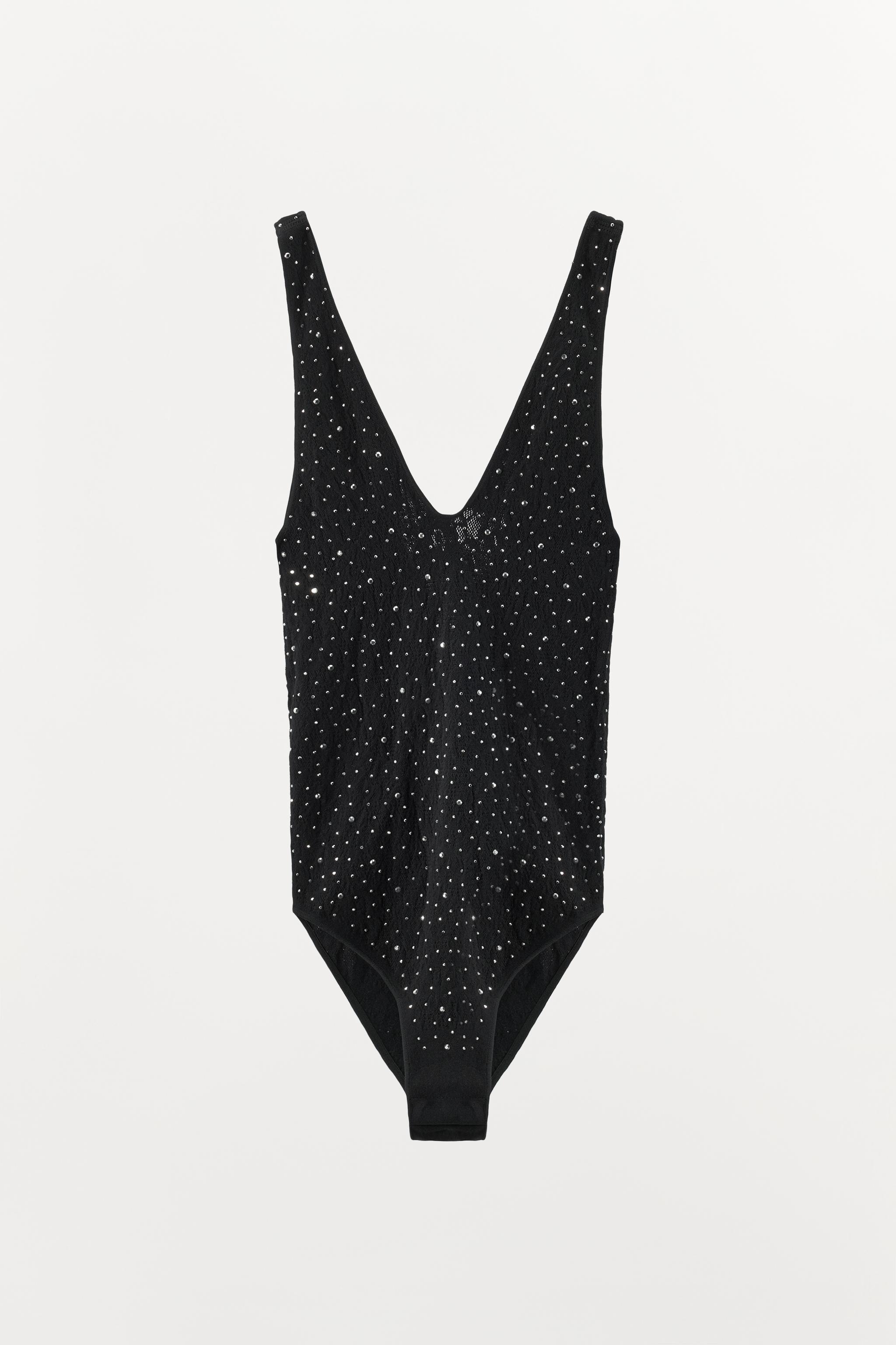 SEAMLESS SPARKLE LACE BODYSUIT
